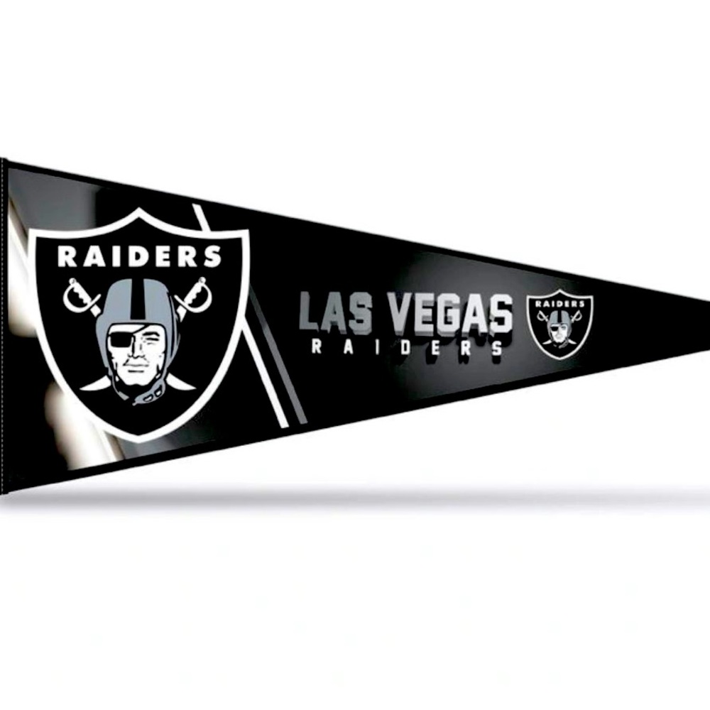 Las Vegas Raiders Soft Felt 12" X 30" Pennant With Header Card